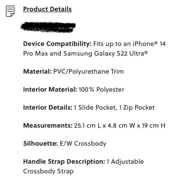 Fossil white striped crossbody bags - Picture 5 of 5